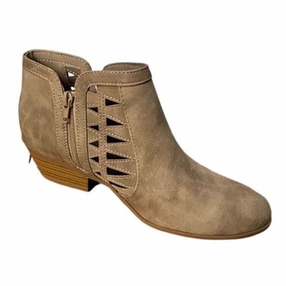 New Marco Women's Tan Ankle Booties Western Cutout design Size 10 - Picture 5 of 6